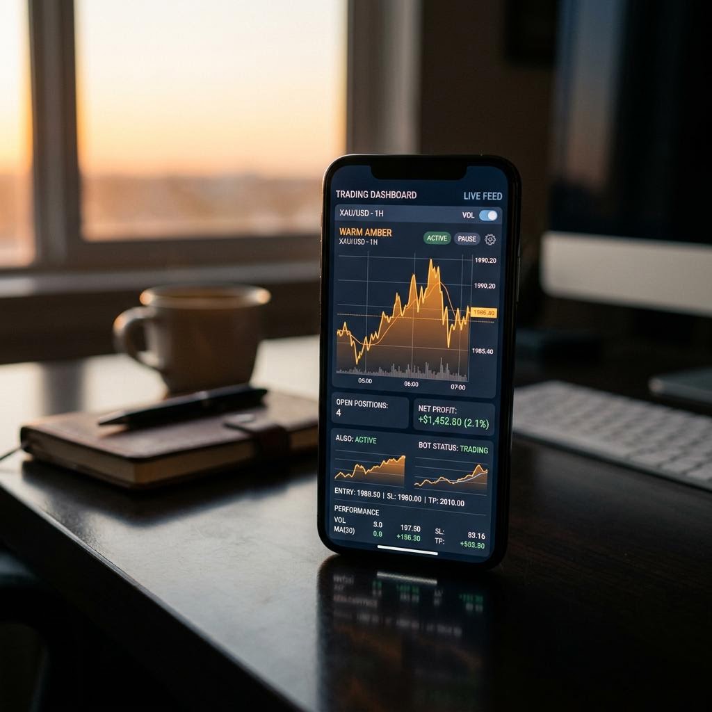 Painel analítico da plataforma Tutelança em smartphone
